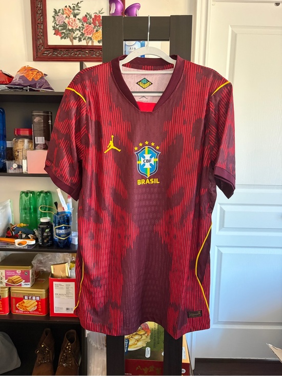 Jordan Other - Brasil Soccer Jersey Maroon